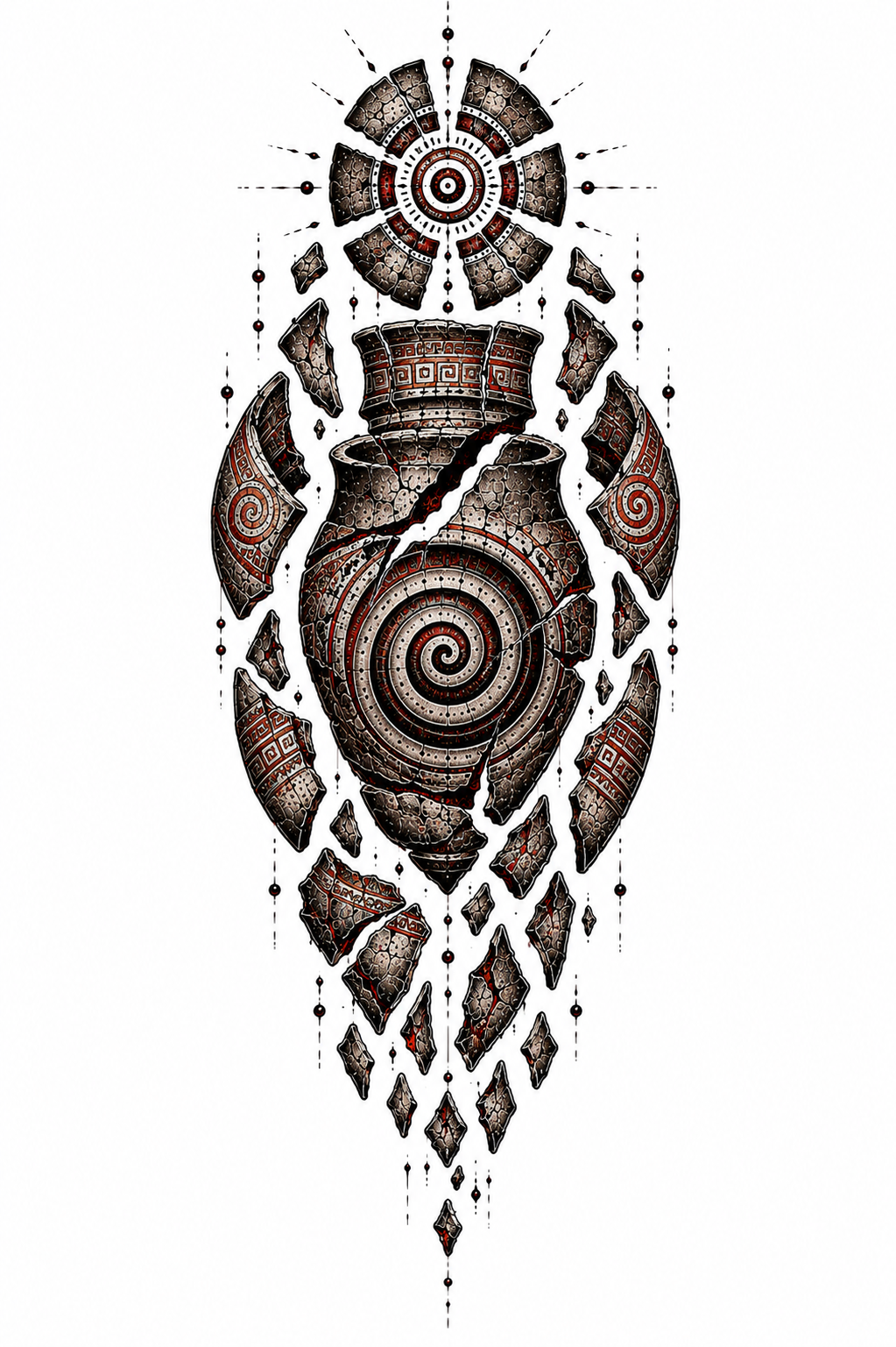 SOLAR CLAY ARCHIVE from the Cucuteni — EUR 15 tattoo collection